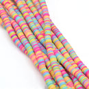 Heishi Polymer Clay Round Beads 6x1mm (3,100pcs/160Inch) - Mixed