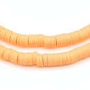 Heishi Polymer Clay Round Beads 8x1mm (620pc/32Inch) - Apricot