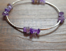 STAR BEADS: 32-34" Strand Synthetic Glass Gemstone Beads Chips - Amethyst - Glass Gemstone Beads