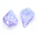 4 x Faceted Glass Baroque Pendants 38mm - Lilac