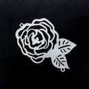 2 x Filigree SP Connectors - Rose 50x33mm