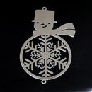 2 x Filigree SP Connectors - Snowman 63x40mm