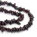 STAR BEADS: 32-34" Strand Synthetic Glass Gemstone Beads Chips - Garnet - Glass Gemstone Beads
