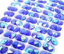 Octagon Glass Beads 14mm - Sapphire AB