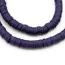 Heishi Polymer Clay Round Beads 6x1mm (740pc/34Inch) - Purple