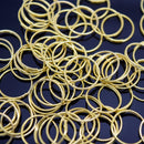 STAR BEADS: 100 x Chandelier Suncatcher Connectors - Rings / Gold Plated - Findings